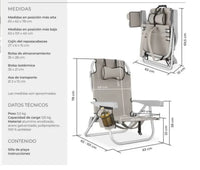 Silla de playa de aluminio