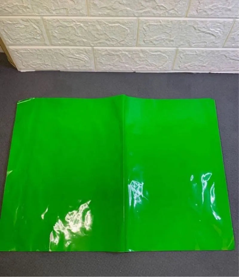 Hoja Adhesiva Película Verde Fluorescente