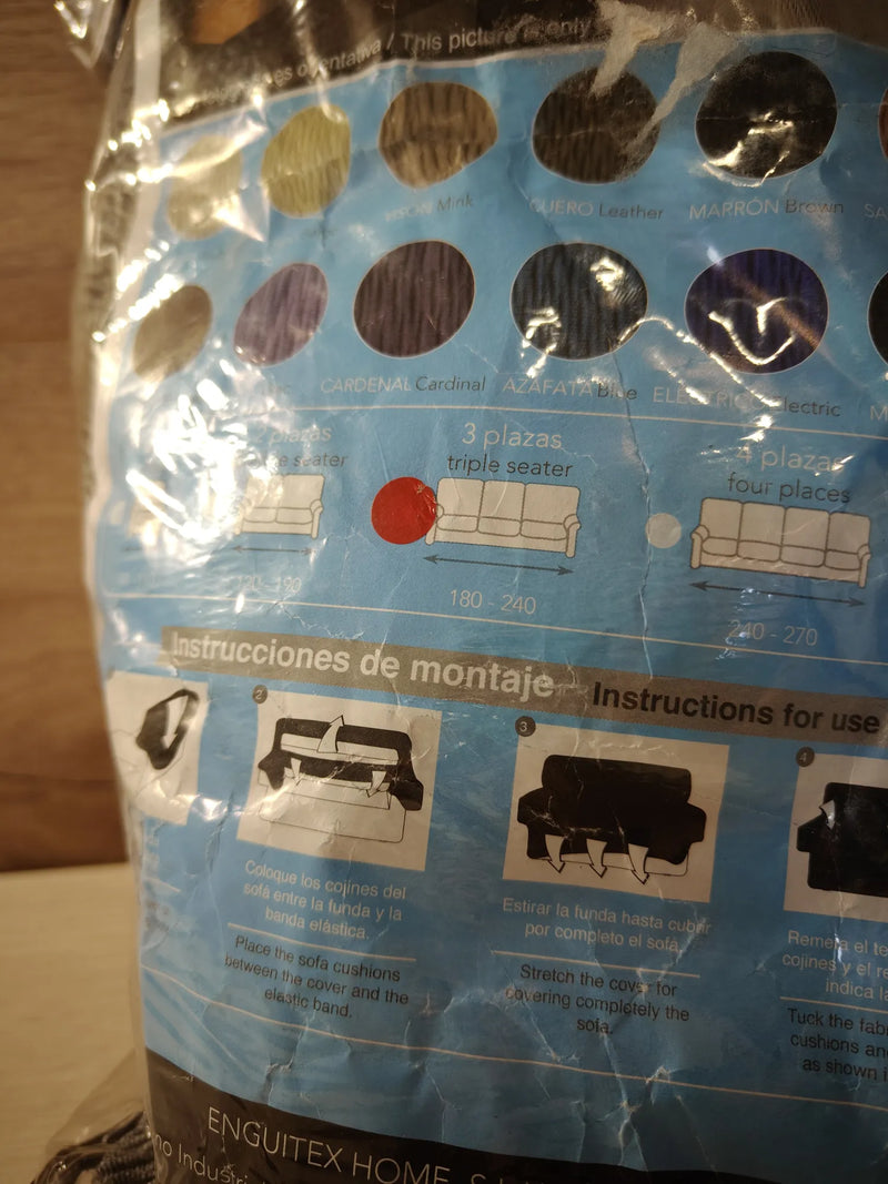 Funda Sofá Elástico Túnez 3 Plazas 170 a 220 cm