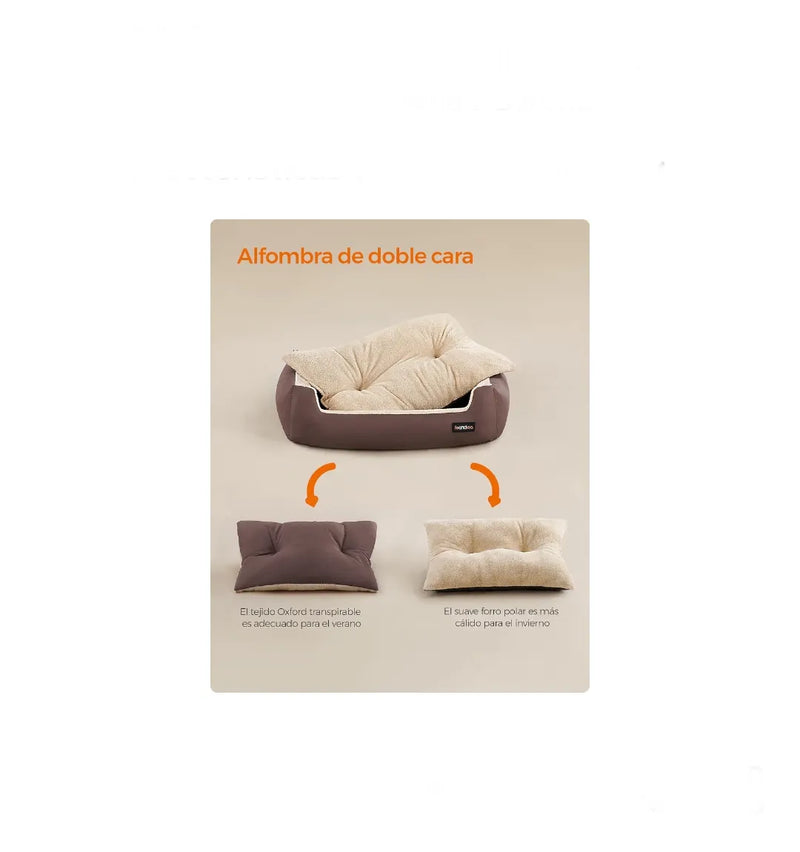 Cama para Perros, Sofá Cama para Mascotas, Alfombra Extraíble