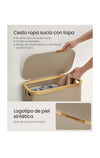 Cesto de Ropa Sucia con Tapa, Cesta Ropa Sucia Delgada