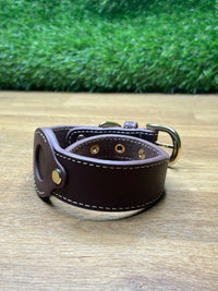 Collar de Cuero Ajustable
