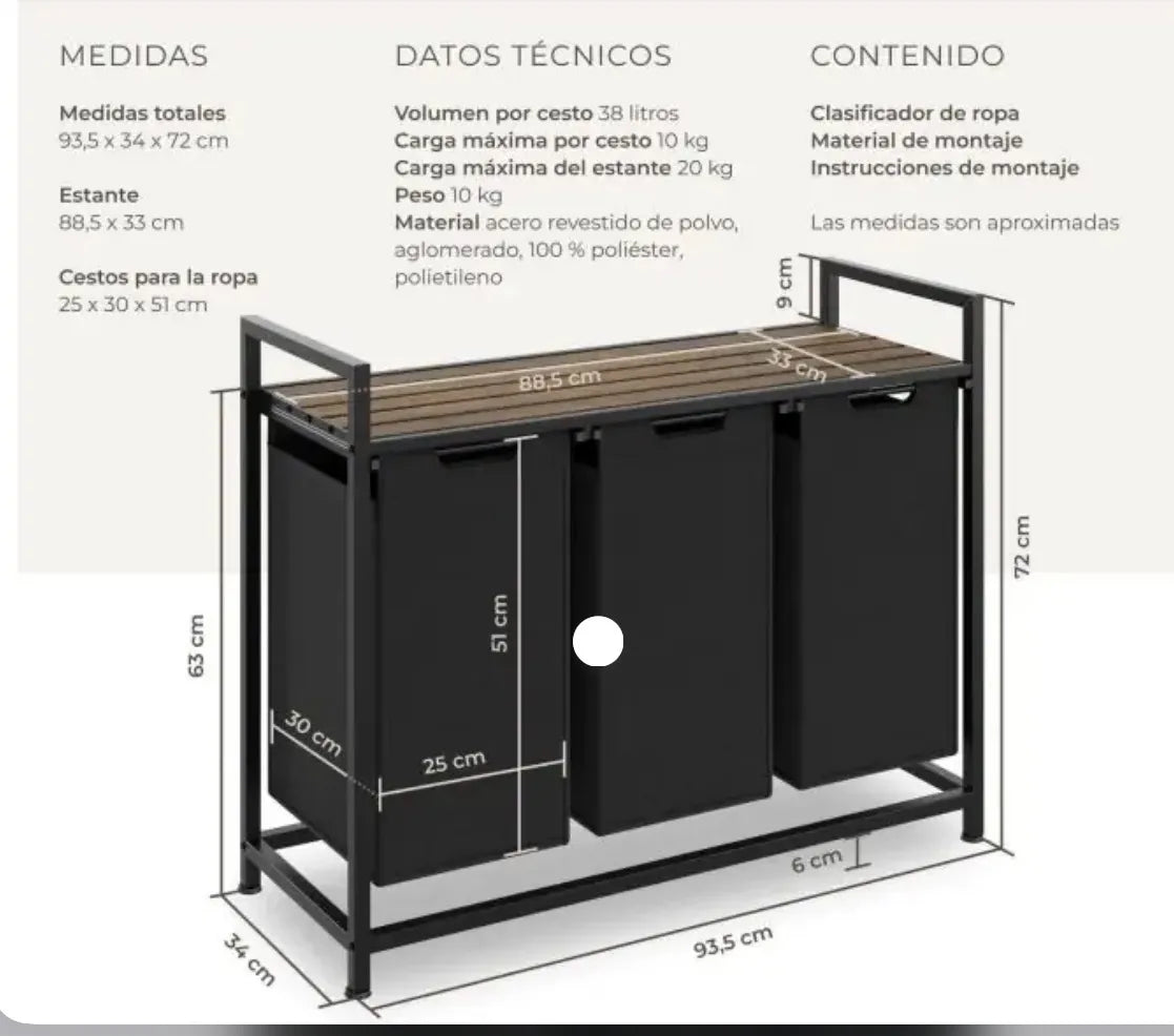 Cesto para ropa sucia