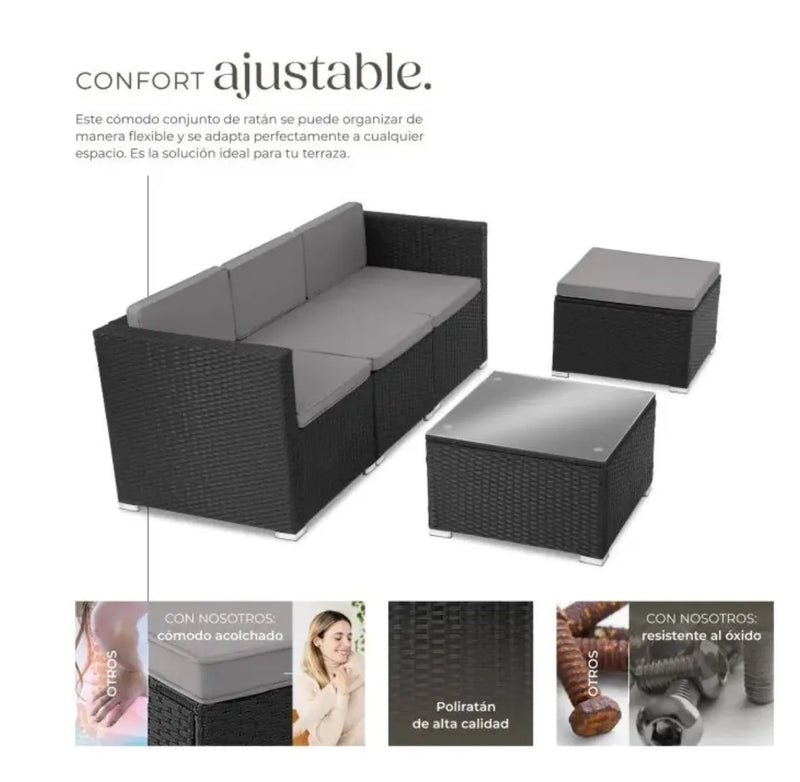 Conjunto de ratan