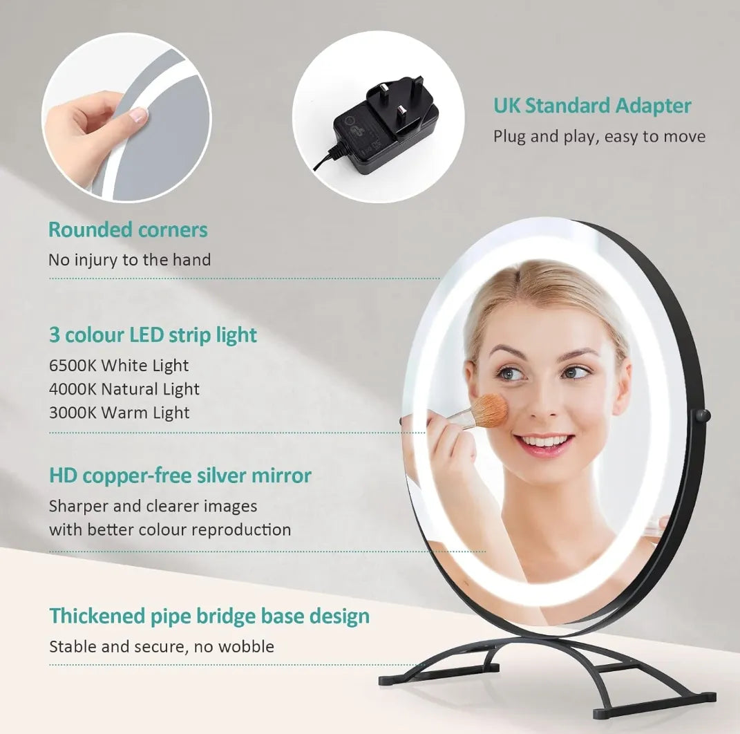 Espejo de tocador con luz led - Emke