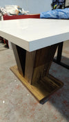 Mesa de comedor de madera | Patas en forma de V | 120 x 75 x 80 cm