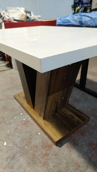 Mesa de comedor de madera | Patas en forma de V | 120 x 75 x 80 cm