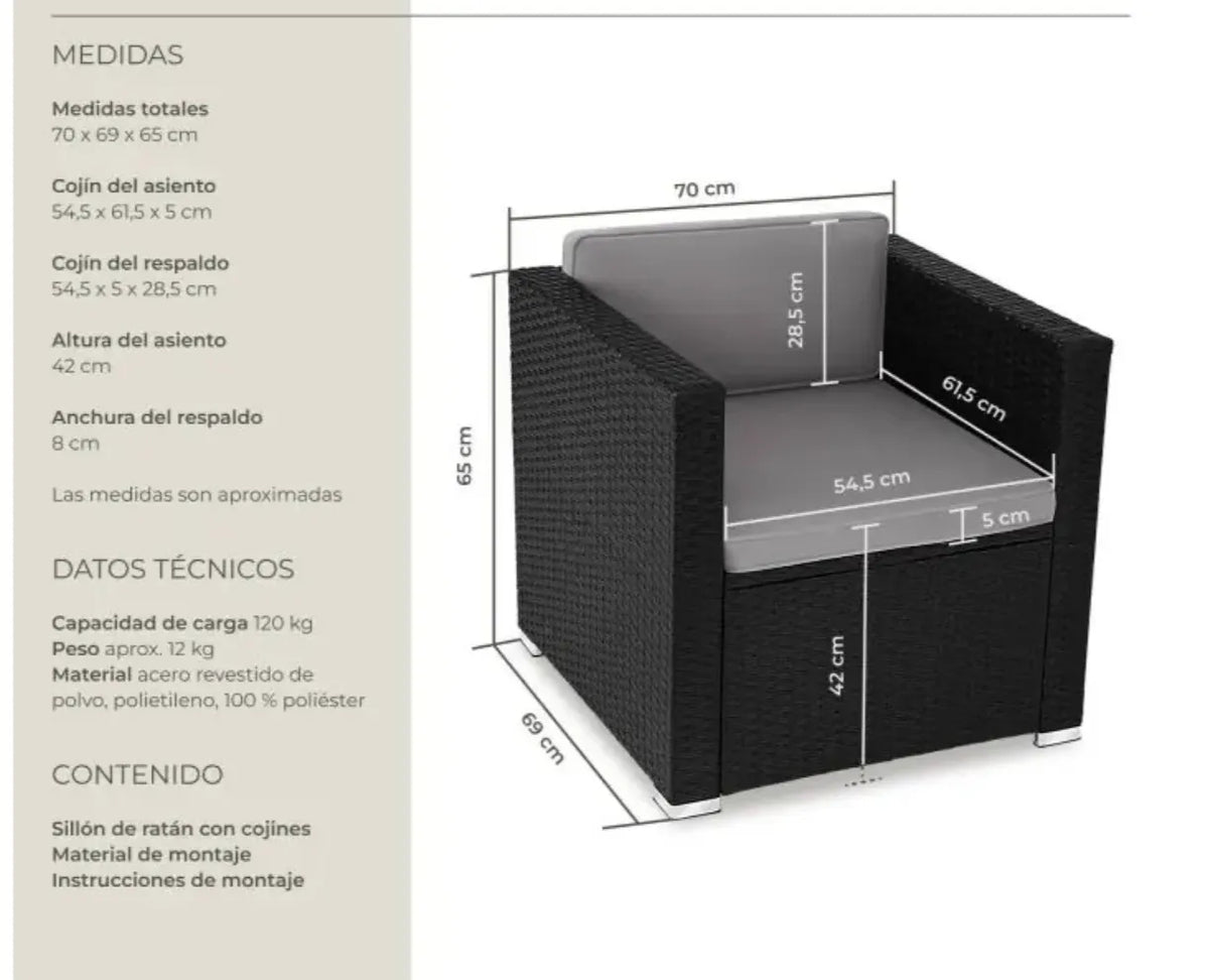 Silla de ratan