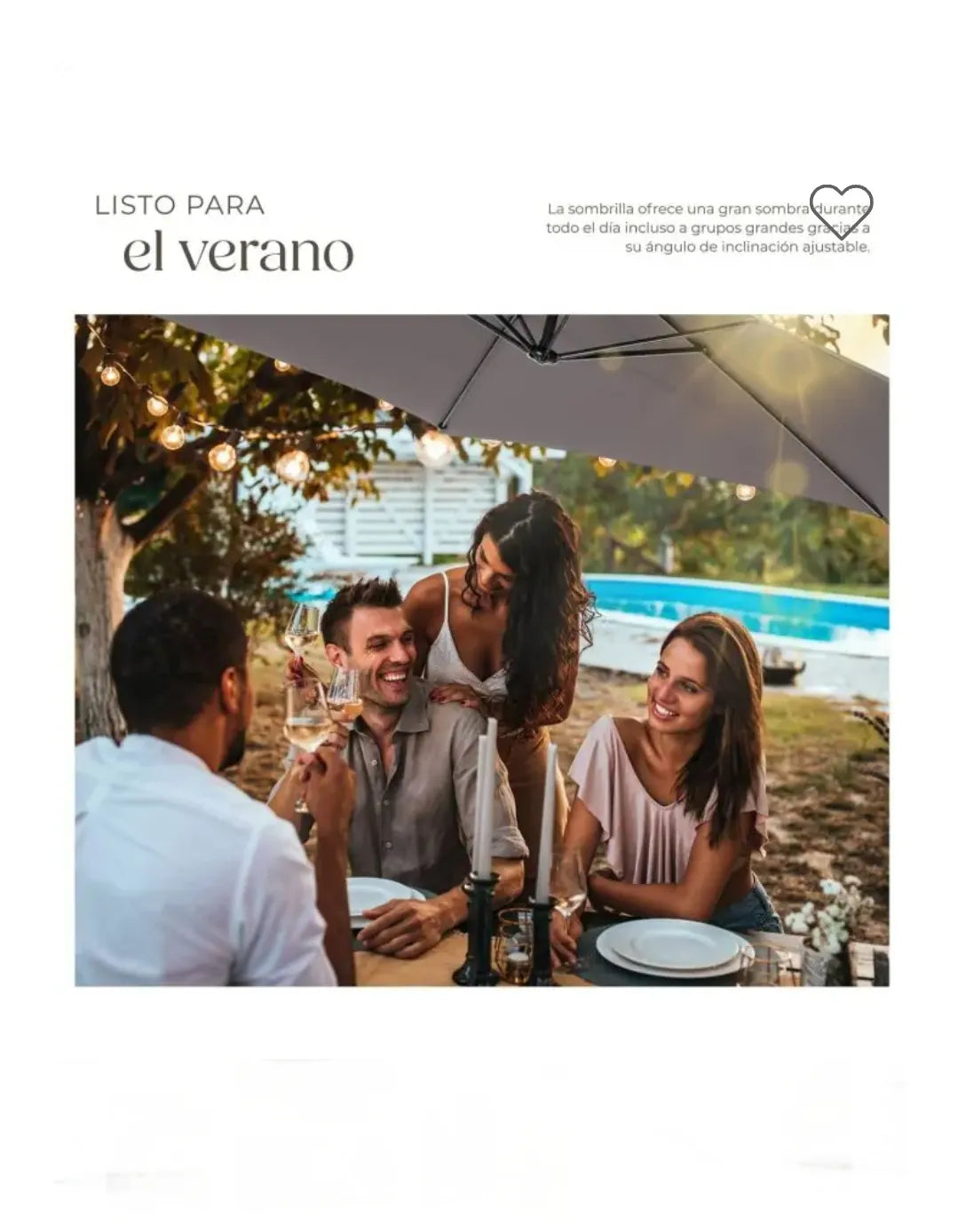 Sombrilla CICCIO gris