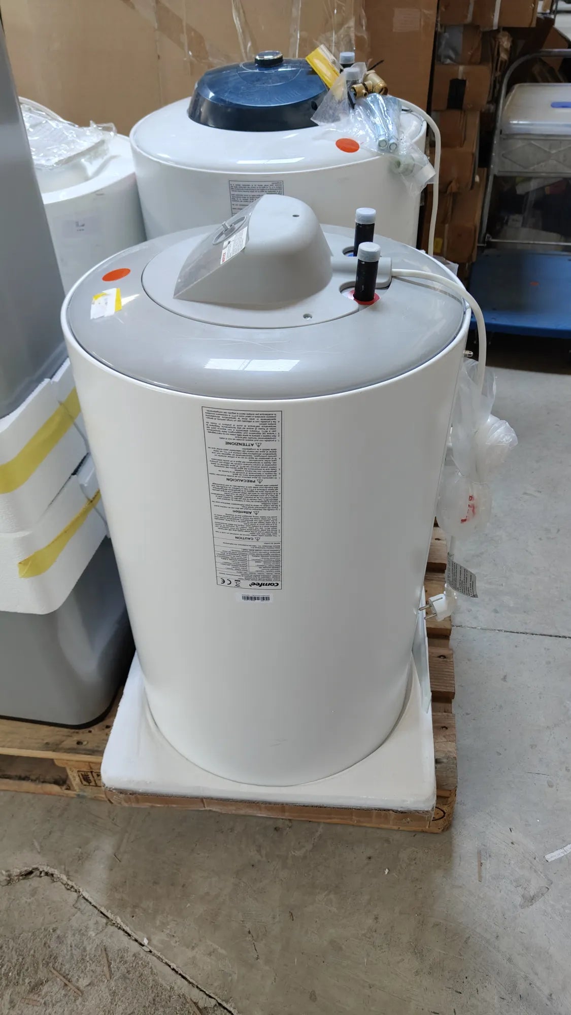 Calentador de agua eléctrico vertical, Wi-Fi, control remoto por smartphone