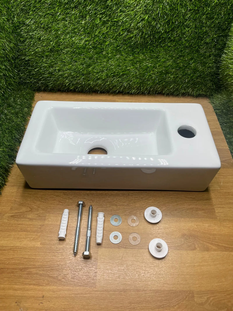 Lavabo de Cerámica Rectangular M41102 Ibergrif
