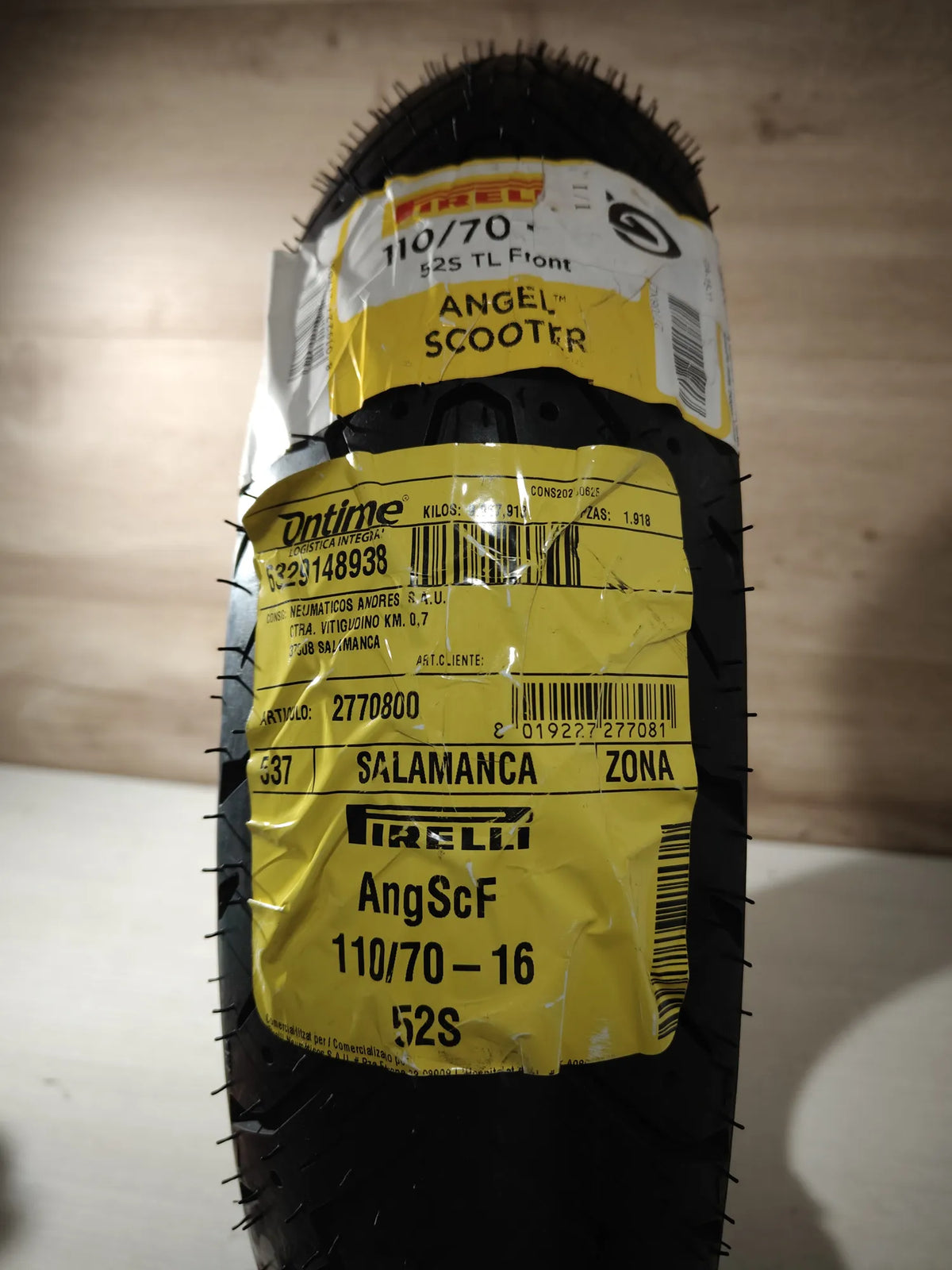 Neumático Cubierta Moto Delantero Pireli