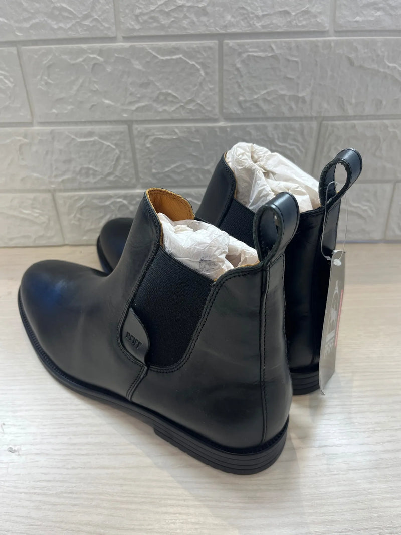 Botines Jodhpur de cuero negro PFIFF