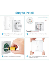 Maxcio Interruptor de Persiana WiFi, Control