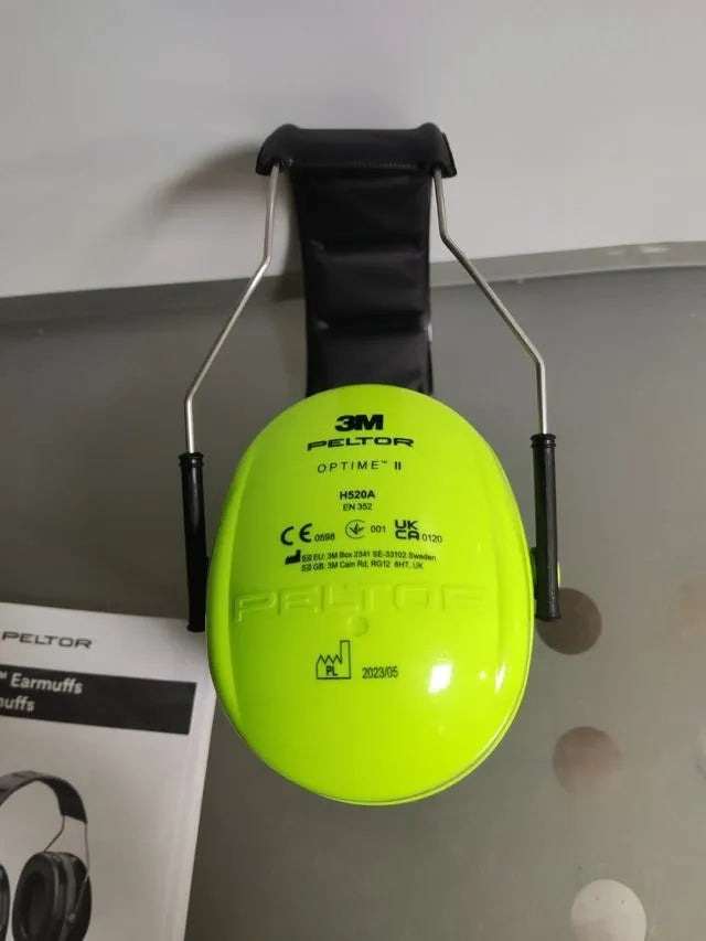 Orejeras de protección, 1 unidad/caja, verde