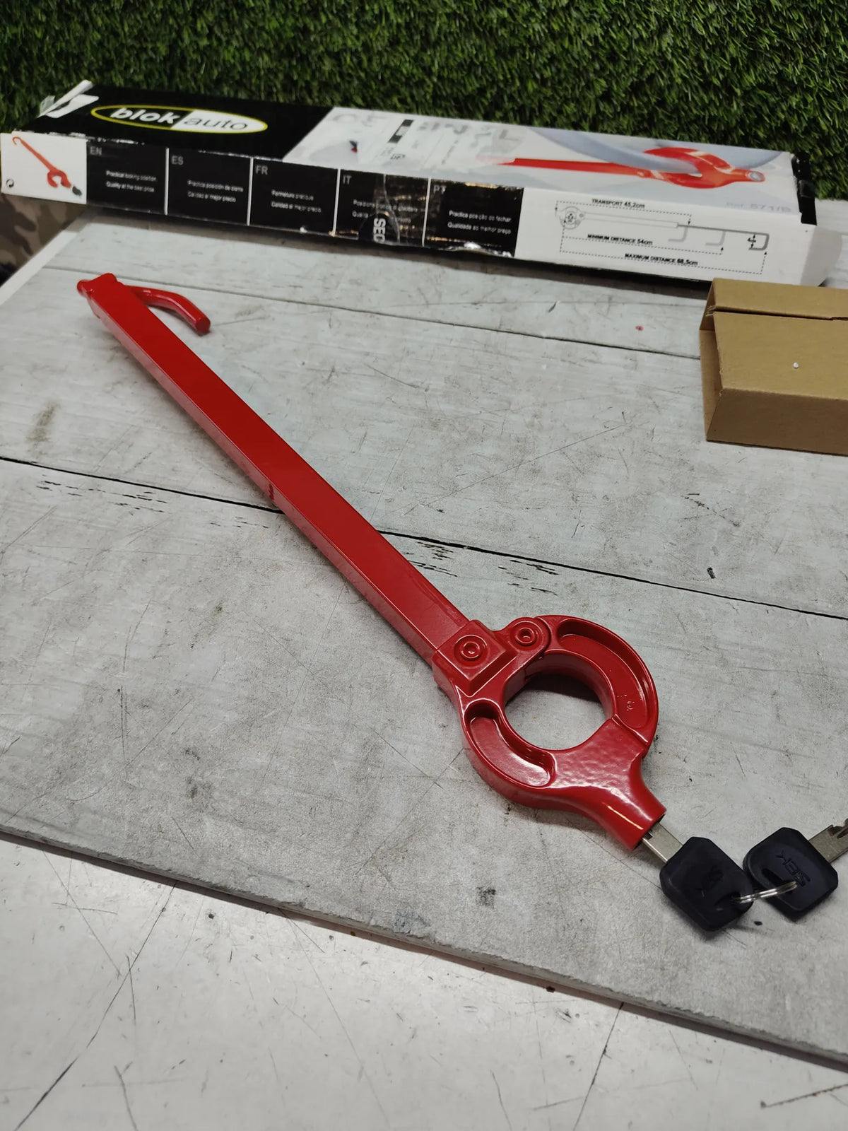 Barra antirrobo de coche volante pedal - Blokauto