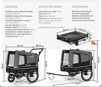 Remolque para perros