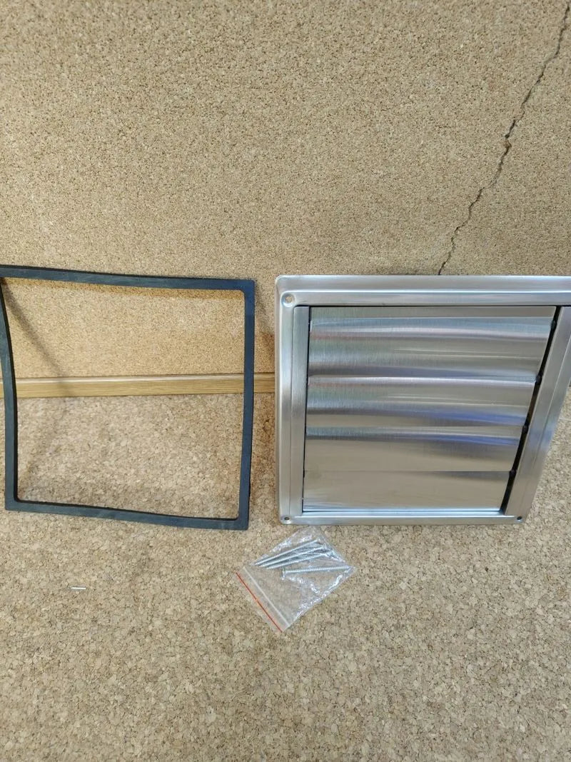 Rejilla de ventilación de acero inoxidable, 150 mm