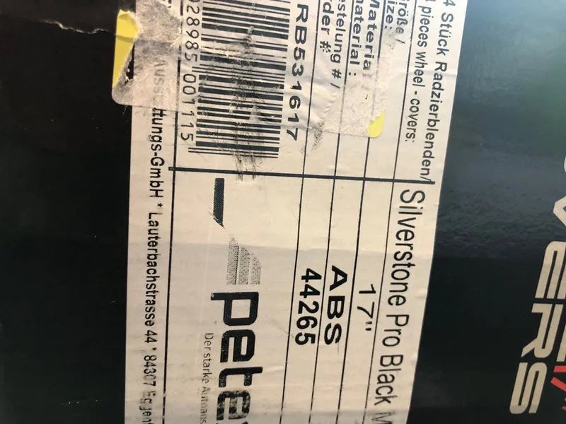 Tapacubos PETEX Silverstone Pro Negro 17