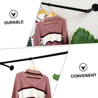 Perchero de ropa metálico de pared