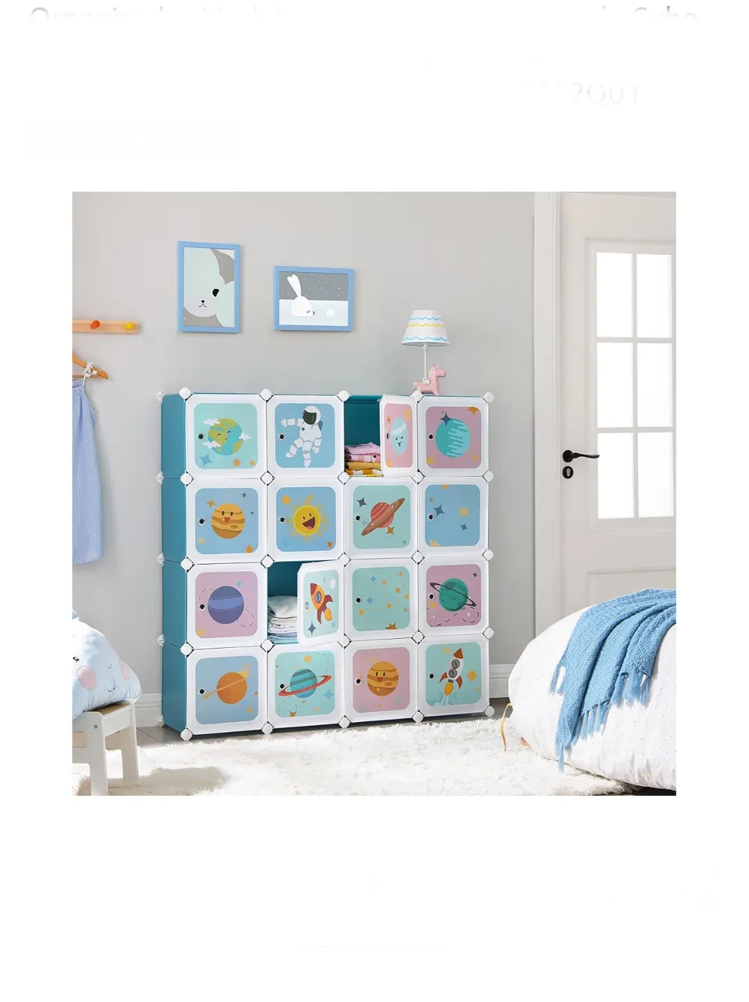 Armario Modular Infantil de 15 Cubos, Organizador