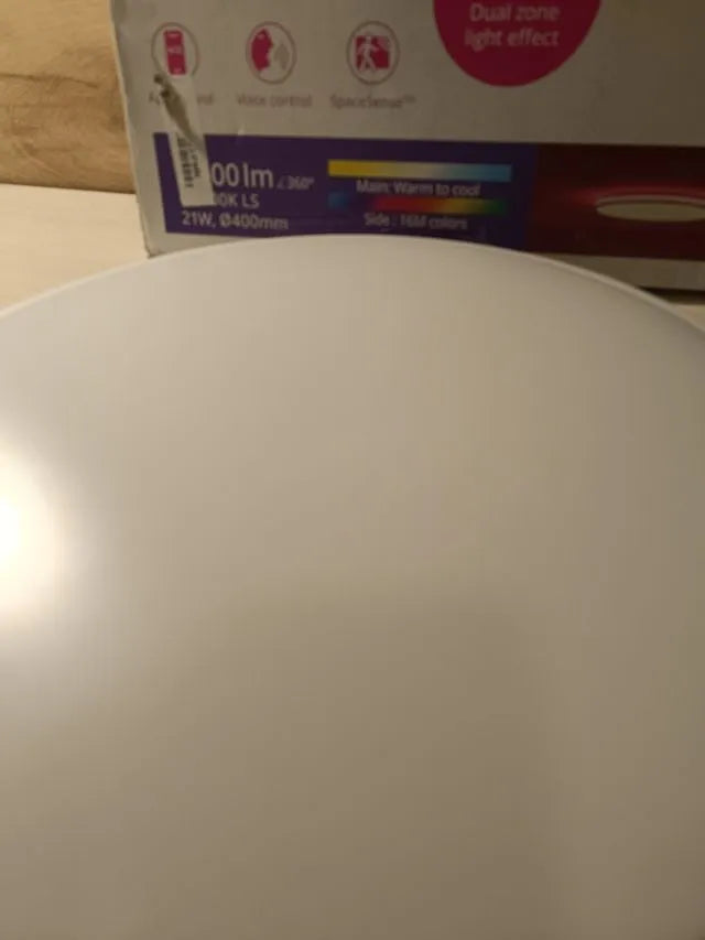 Lámpara de techo blanca Rune Luz Blanca de cálida
