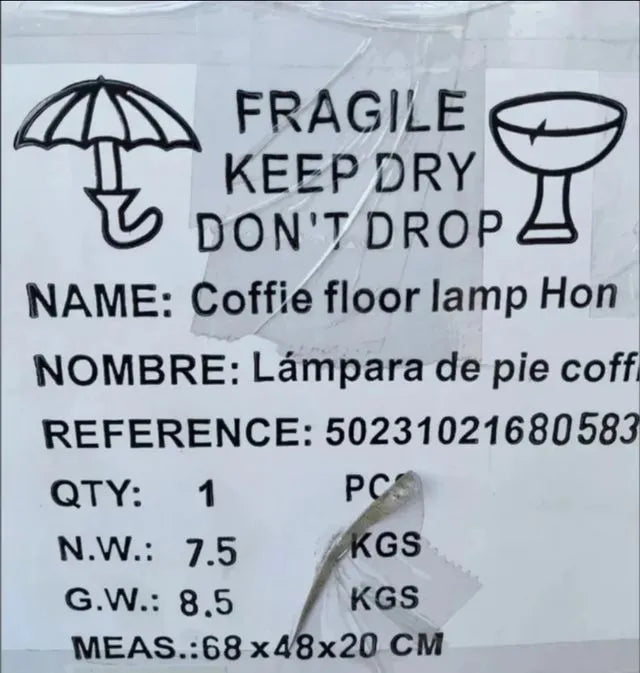 Lumineca Lámpara de pie con dos tulipas metálicas