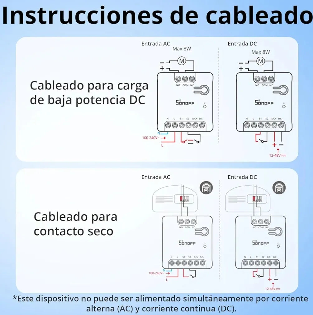 Interruptor inteligente para puerta - Sonoff