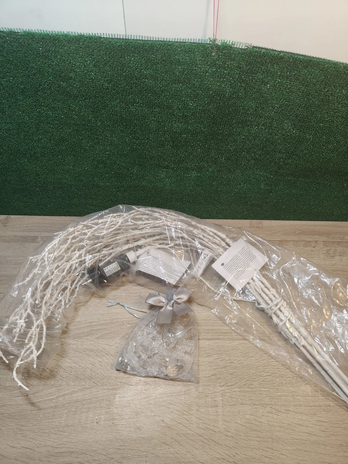 Ramas blancas iluminadas con regulador de intensidad Hairui