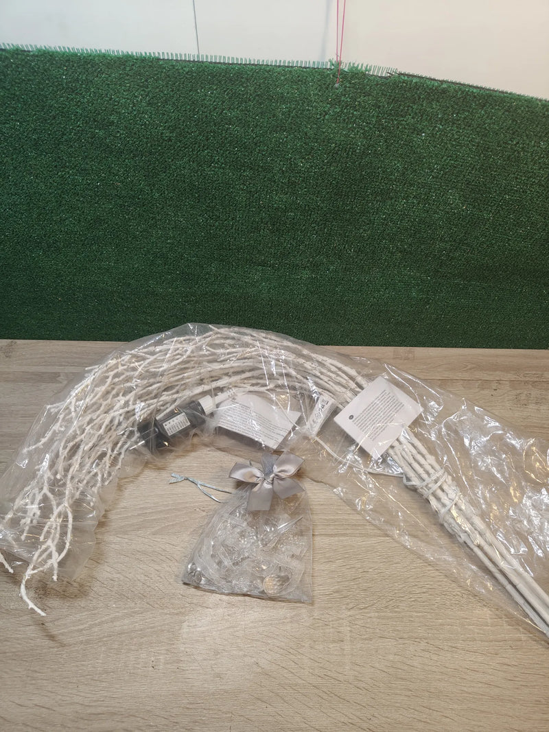 Ramas blancas iluminadas con regulador de intensidad Hairui