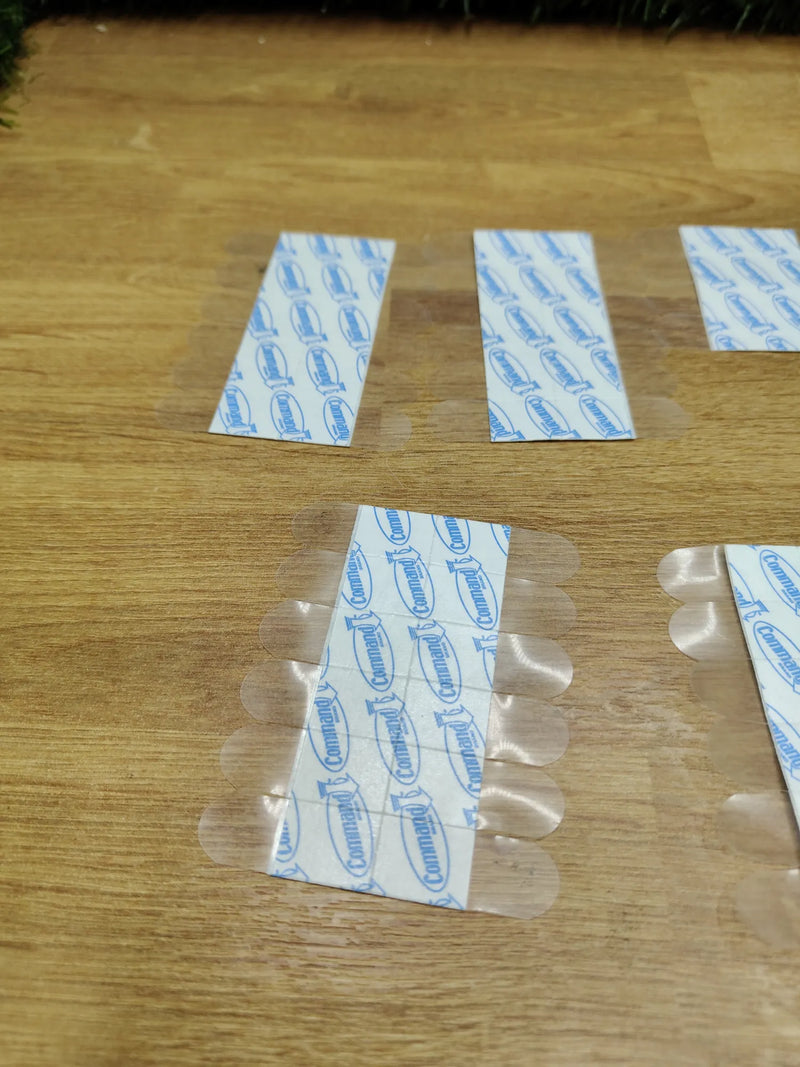 Ganchos pequeños alambres transparentes