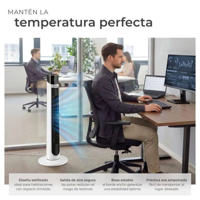 Ventilador de torre con mando