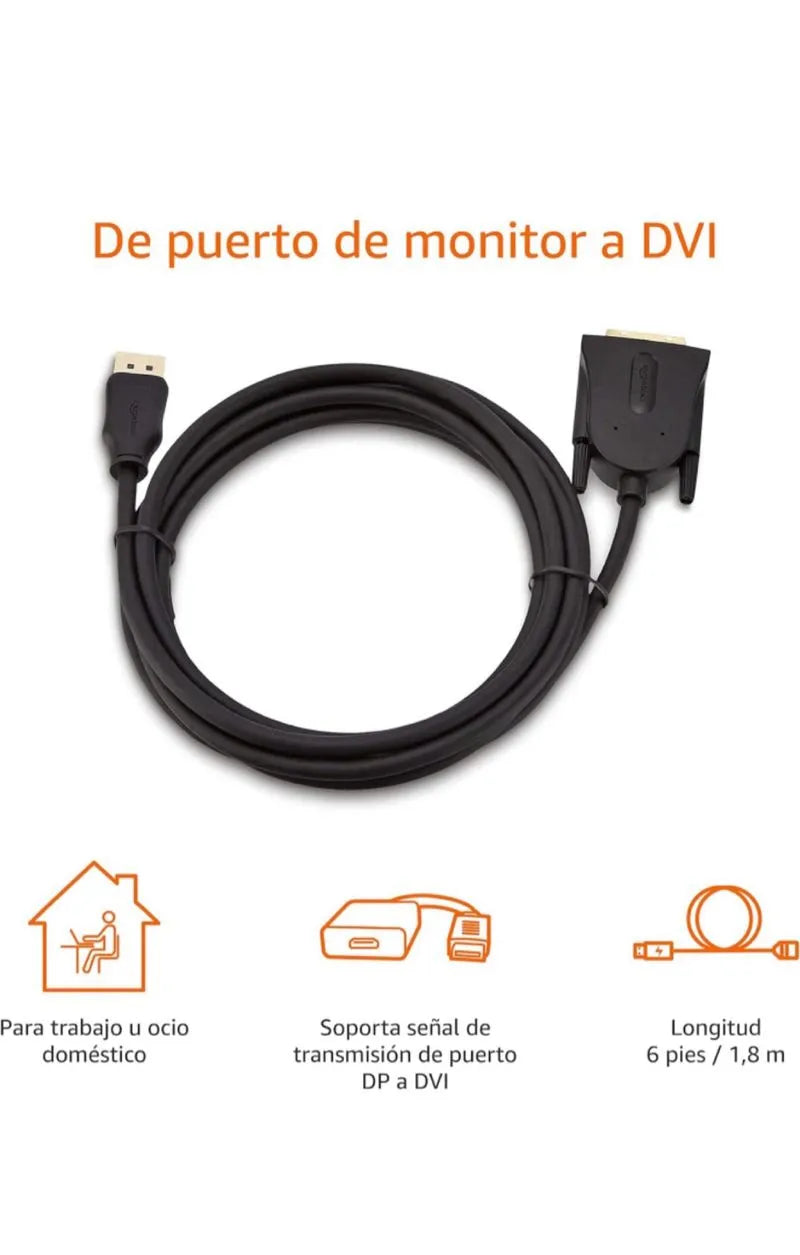 Amazon Basics - Cable de DisplayPort