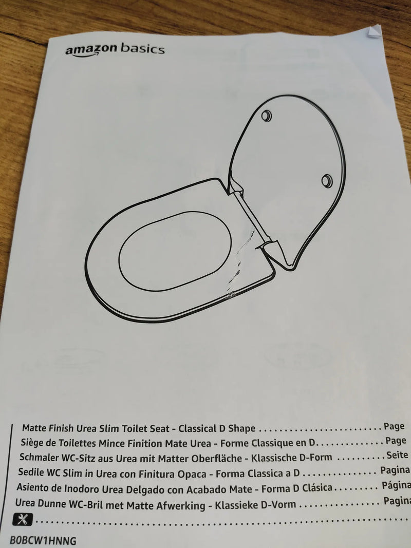 Asiento de inodoro - Amazon Basics