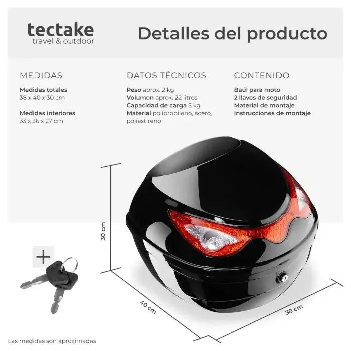 Baúl para motocicleta serge