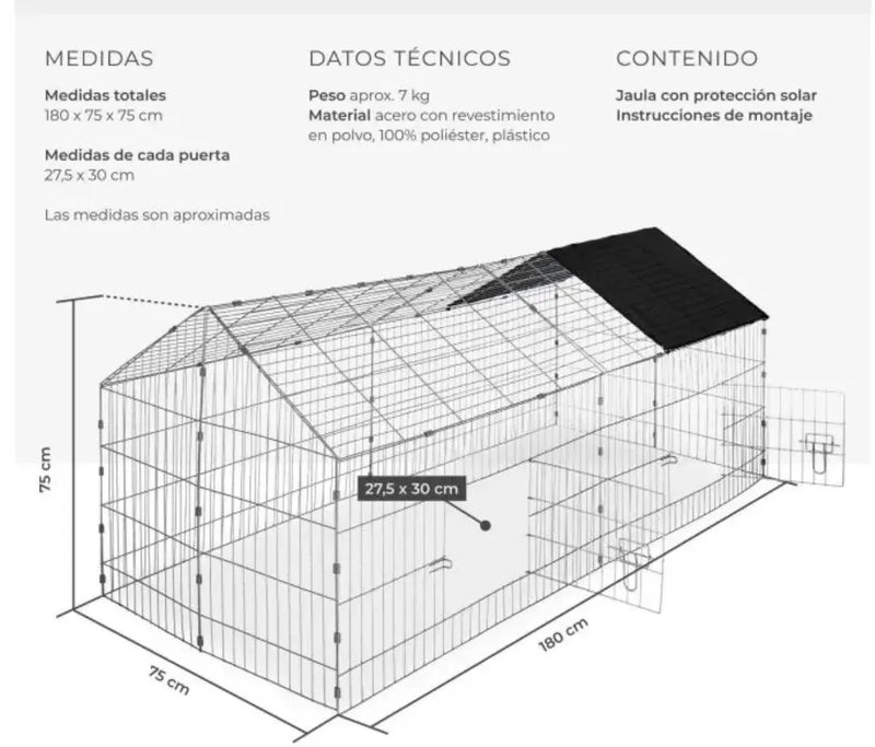 Recinto para conejos
