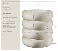 Taburete con almacenamiento