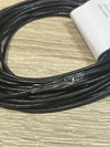 CORDÓN DE Cuero Negro 2 MM x 5 M INNSPIRO