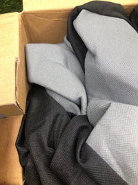 Juego de Fundas de Asiento Universales Gris/ Negro