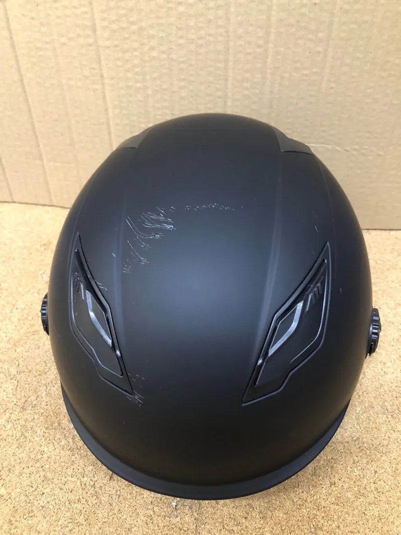 Casco Moto Negro Visera