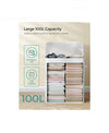 Cesto de ropa con tapa, 100 L, de bambú,