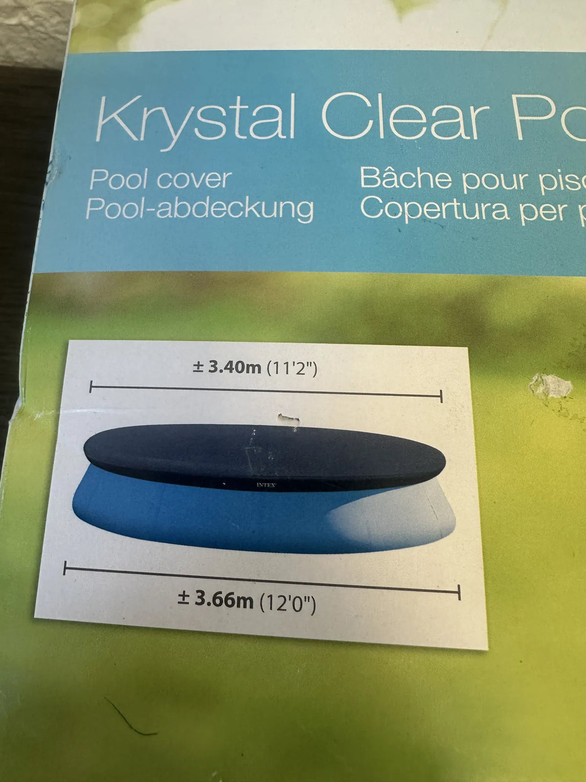Cubierta para piscina Intex