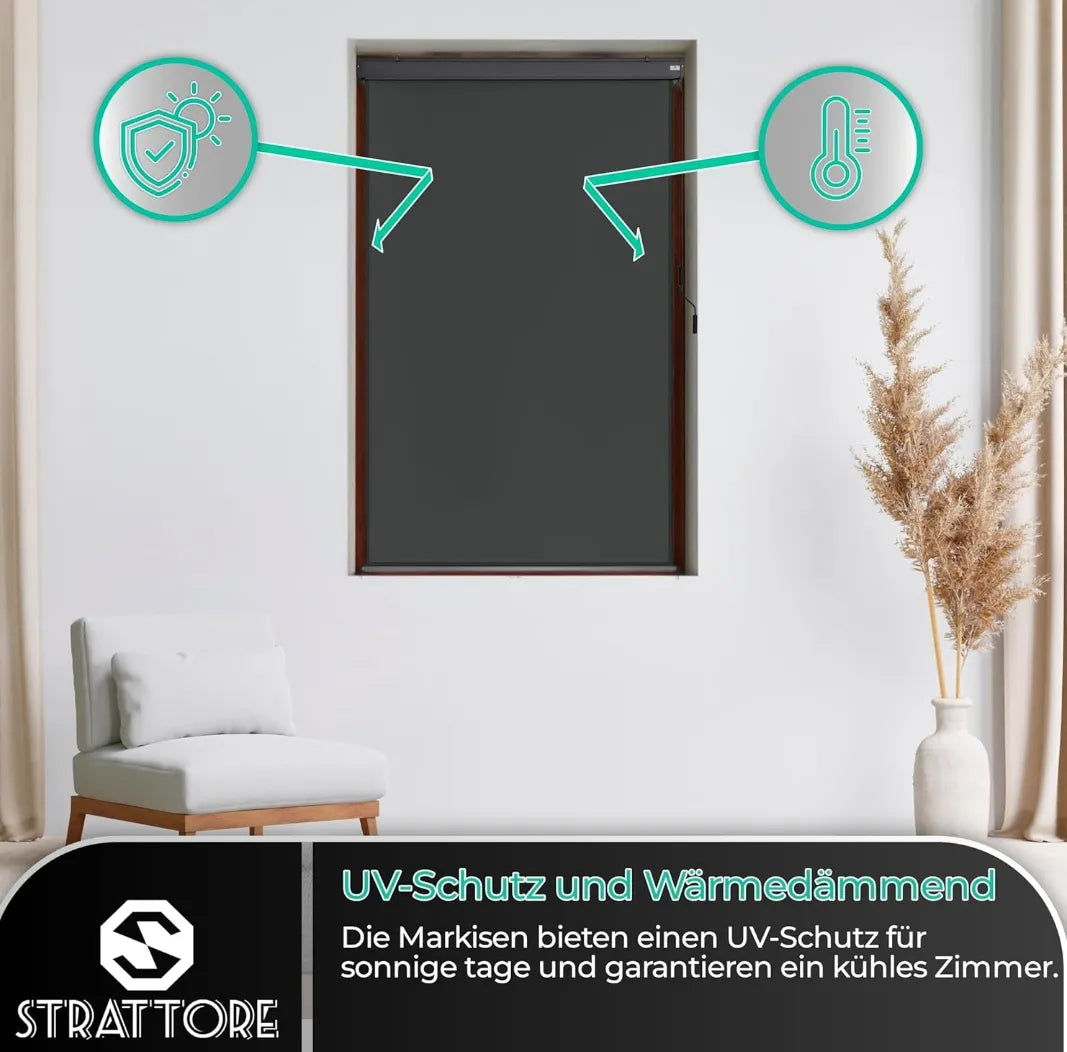 Toldo vertical extensible enrollable -