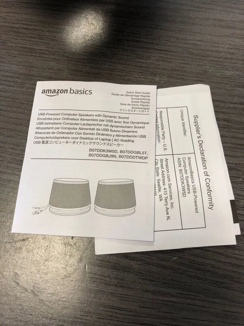 Bocina 2.0 para PC - Amazon Basics