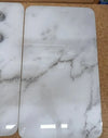 Placas cobertoras de vidrio universales Mármol 2 u