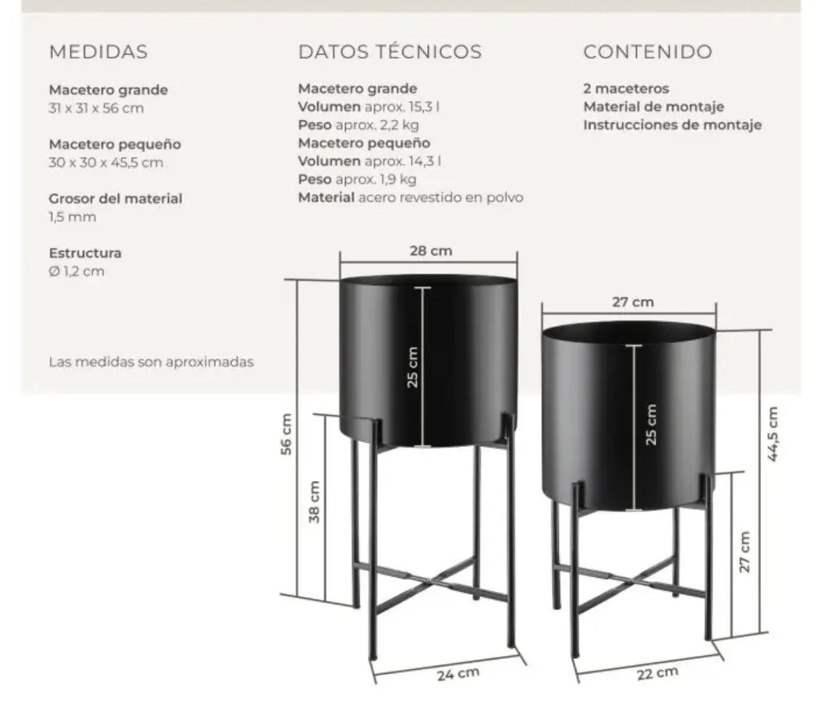 Soporte para platas