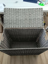 Cesto Ropa Sucia con Tapa, 160 L, Cesta Colada Est