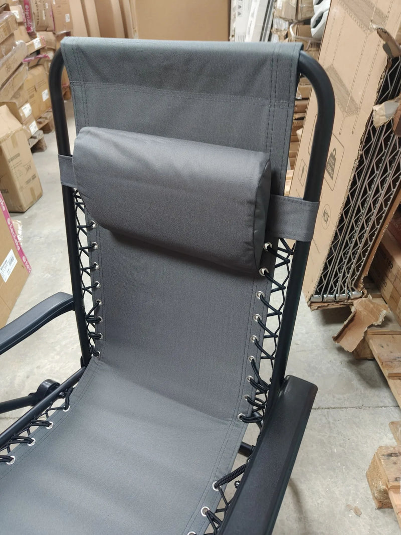 Tumbona con reposabrazos plegable