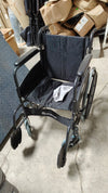 Silla de ruedas plegable, Acero, Basic Colors, Asiento 46cm