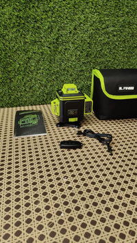 Nivel Laser Autonivelante 360 Grados, Nivel Láser Verde 16 Líneas